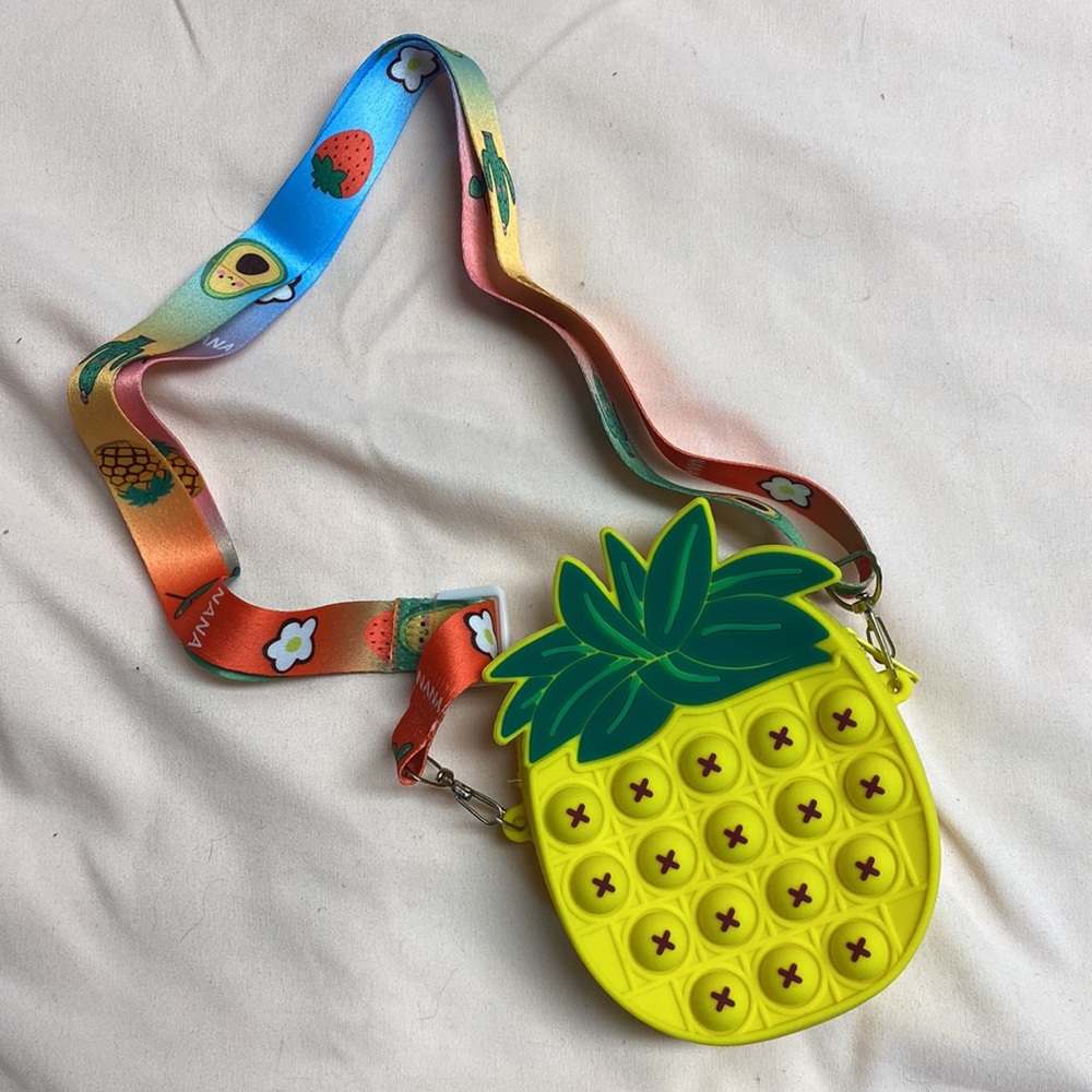 Pineapple Pop-it Toy Mini Purse